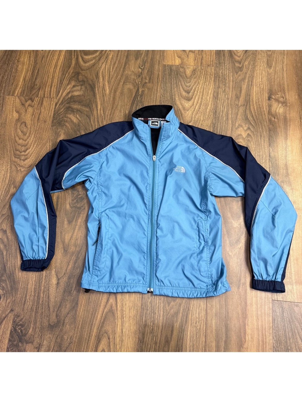The North Face Women’s XS Blue Full Zip Windbreaker Jacket Running Hiking